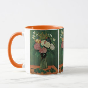 Bloemen met Klimop door Henri Rousseau, Vintage bl Mok