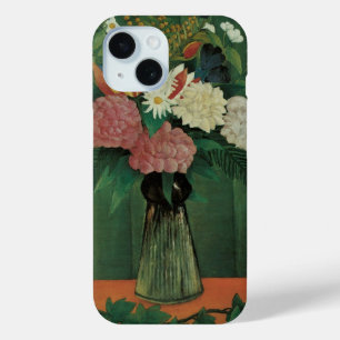 Bloemen met Klimop door Henri Rousseau, Vintage Fl iPhone 15 Case