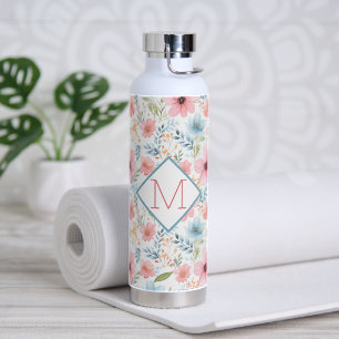 Bloemen met Monogram Waterfles