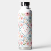 Bloemen met Monogram Waterfles (Links)