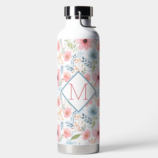 Bloemen met Monogram Waterfles (Links)