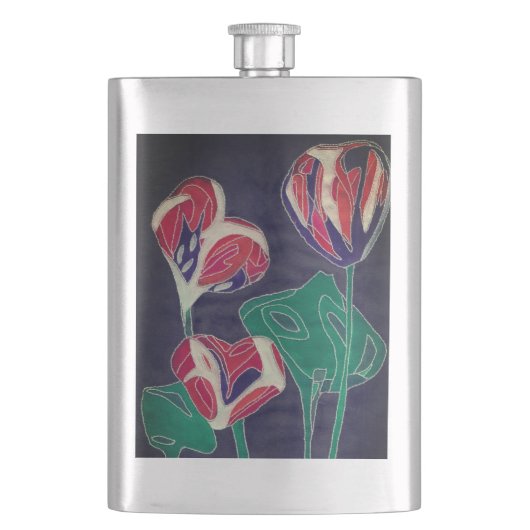 Bloemen met patroon flacon (Voorkant)