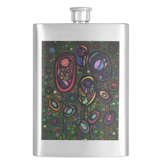 Bloemen met patroon flacon (Voorkant)