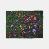 Bloemen met patroon fleece deken (Voorkant (Horizontaal))