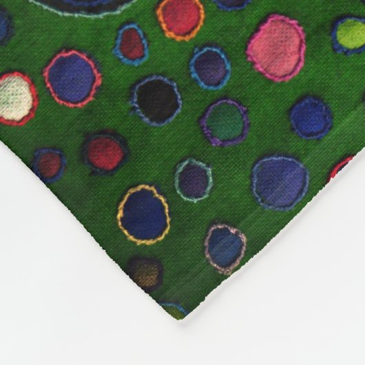 Bloemen met patroon fleece deken (Hoek)