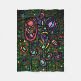 Bloemen met patroon fleece deken