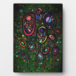 Bloemen met patroon fotoplaat