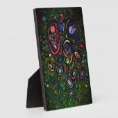 Bloemen met patroon fotoplaat (Zijkant)