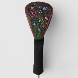 Bloemen met patroon golfheadcover
