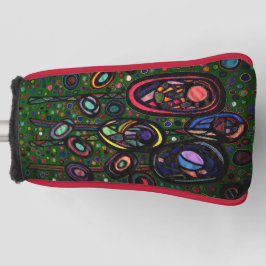 Bloemen met patroon golfheadcover