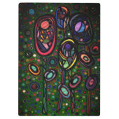 Bloemen met patroon klembord (Achterkant)