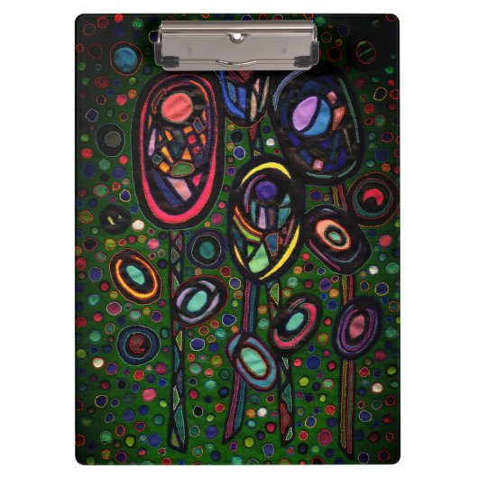 Bloemen met patroon klembord (Voorkant)