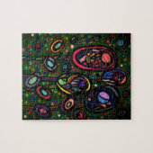 Bloemen met patroon legpuzzel (Horizontaal)