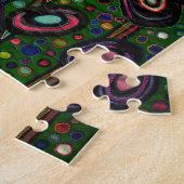 Bloemen met patroon legpuzzel (Zijkant)