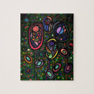 Bloemen met patroon legpuzzel