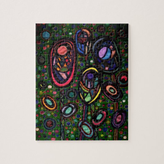 Bloemen met patroon legpuzzel (Verticaal)