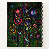 Bloemen met patroon notitieboek (Achterkant)