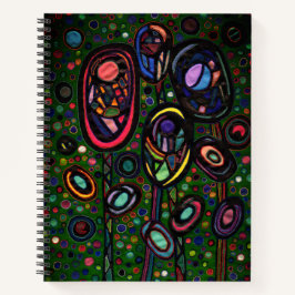 Bloemen met patroon notitieboek