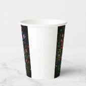 Bloemen met patroon papieren bekers (Rechts)