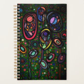 Bloemen met patroon planner (Voorkant)
