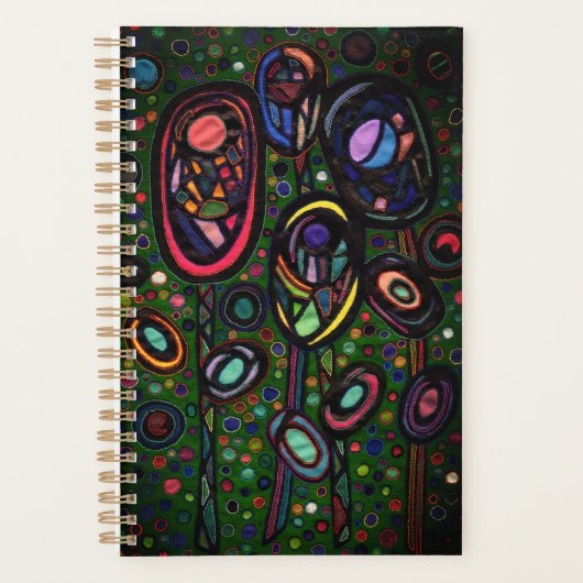 Bloemen met patroon planner (Voorkant)