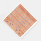 Bloemen met patroon servet (Hoek)