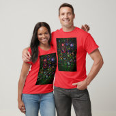 Bloemen met patroon t-shirt (Unisex)