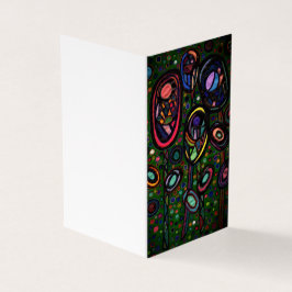 Bloemen met patroon visitekaartje