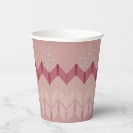 Bloemen met roze papieren bekers (Rechts)