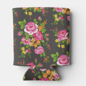  Bloemen met Roze Rozen Blikjeskoeler (Achterkant)