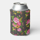  Bloemen met Roze Rozen Blikjeskoeler (Blikje Achterkant)