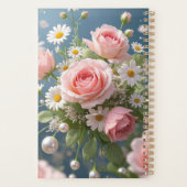 Bloemen met tijdloze extravagante elegantie planner (Achterkant)