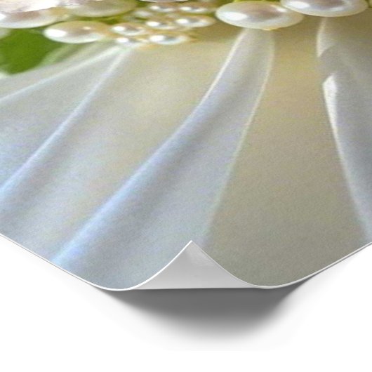 Bloemen met tijdloze extravagante elegantie poster (Hoek)