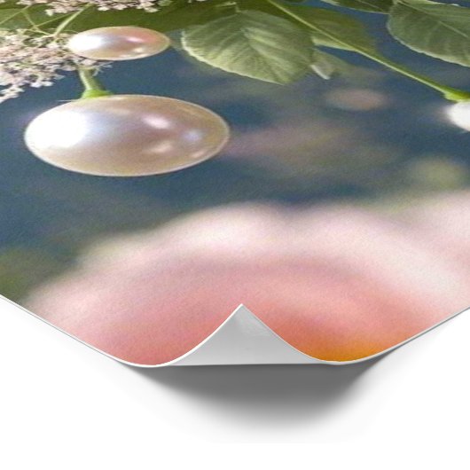 Bloemen met tijdloze extravagante elegantie poster (Hoek)