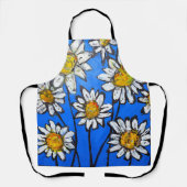 Bloemen met witte pedalen schort (Voorkant)