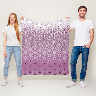 Bloemen metamorfosepatroon fleece deken