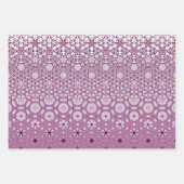 Bloemen metamorfosepatroon inpakpapier vel (Voorkant)