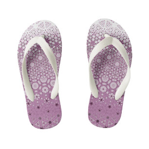 Bloemen metamorfosepatroon kinder teenslippers