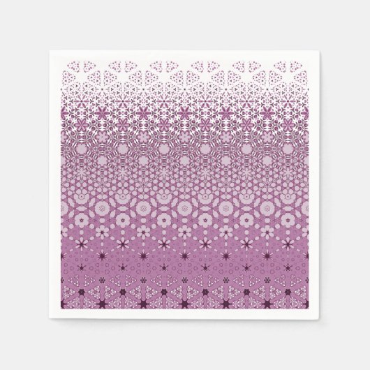 Bloemen metamorfosepatroon servet (Voorkant)