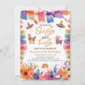 Bloemen Mexicaans, Geen tijd om Siesta Verjaardags Kaart (Voorkant)