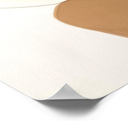 Bloemen Mid Century Moderne Boho Print (Hoek)