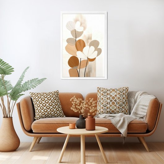 Bloemen Mid Century Moderne Boho Print