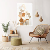Bloemen Mid Century Moderne Boho Print