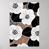 Bloemen midden eeuw modern poster (Voorkant)
