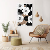 Bloemen midden eeuw modern poster