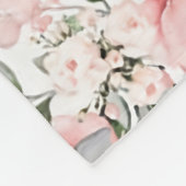 Bloemen Milestone Deken Meisje Rozen Rozen Baby Mo (Hoek)