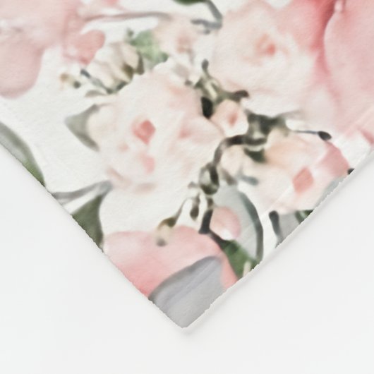 Bloemen Milestone Deken Meisje Rozen Rozen Baby Mo (Hoek)