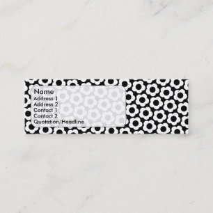 bloemen mini visitekaartje