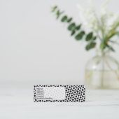 bloemen mini visitekaartje (Staand voorkant)