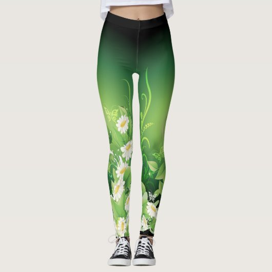 Bloemen Mode 7 Leggings (Voorkant)